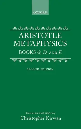 Aristotle | Metaphysics: Books gamma, delta, and epsilon | Buch | 978-0-19-824086-0 | www2.sack.de
