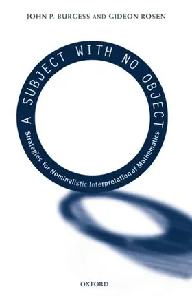 Burgess / Rosen |  A Subject with No Object | Buch |  Sack Fachmedien