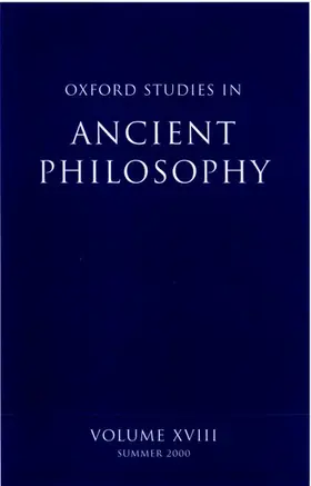 Sedley |  Oxford Studies in Ancient Philosophy | Buch |  Sack Fachmedien