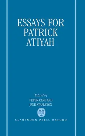 Cane / Stapleton |  Essays for Patrick Atiyah | Buch |  Sack Fachmedien