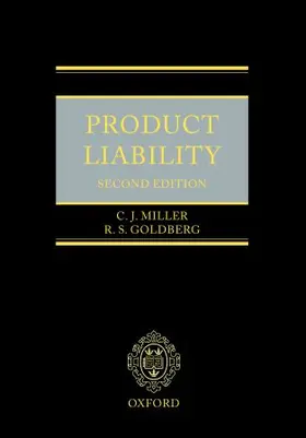 Miller / Goldberg |  Product Liability | Buch |  Sack Fachmedien