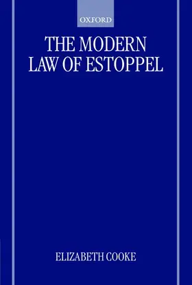 Cooke |  The Modern Law of Estoppel | Buch |  Sack Fachmedien