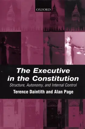 Daintith / Page |  The Executive in the Constitution | Buch |  Sack Fachmedien