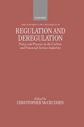 McCrudden |  Regulation and Deregulation | Buch |  Sack Fachmedien