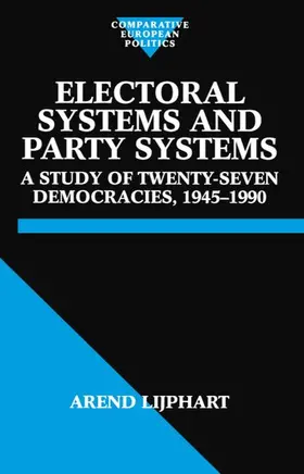 Lijphart |  Electoral Systems and Party Systems | Buch |  Sack Fachmedien