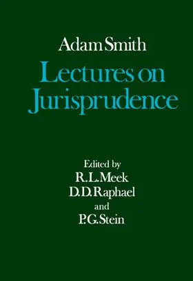 Smith / Meek / Campbell |  Lectures on Jurisprudence | Buch |  Sack Fachmedien