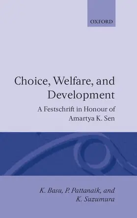 Basu / Pattanaik / Suzumura |  Choice, Welfare, and Development | Buch |  Sack Fachmedien