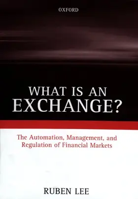 Lee |  What Is an Exchange? | Buch |  Sack Fachmedien