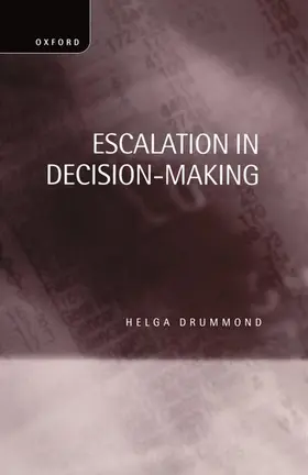 Drummond |  Escalation in Decision-Making | Buch |  Sack Fachmedien