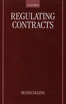 Collins |  Regulating Contracts | Buch |  Sack Fachmedien