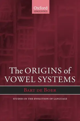 Boer |  The Origins of Vowel Systems | Buch |  Sack Fachmedien