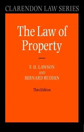 Lawson / Rudden |  Law of Property | Buch |  Sack Fachmedien
