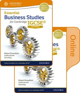 Dransfield / Garrett / King |  Essential Business Studies for Cambridge IGCSE¿ Print and Online Student Book Pack | Buch |  Sack Fachmedien