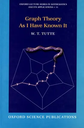 Tutte |  GRAPH THEORY KNOWN OLSMA | Buch |  Sack Fachmedien