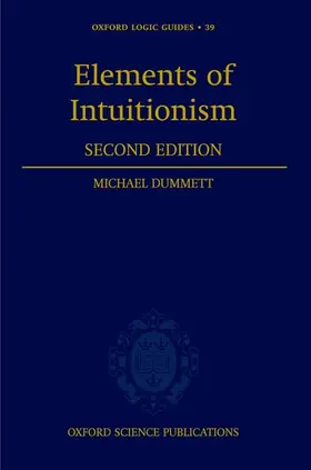 Dummett |  Elements of Intuitionism | Buch |  Sack Fachmedien
