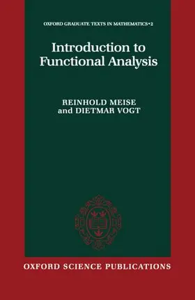 Meise / Vogt |  Introduction to Functional Analysis | Buch |  Sack Fachmedien