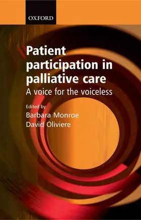 Oliviere / Monroe |  Patient Participation in Palliative Care | Buch |  Sack Fachmedien