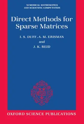 Duff / Erisman / Reid |  Direct Methods for Sparse Matrices | Buch |  Sack Fachmedien