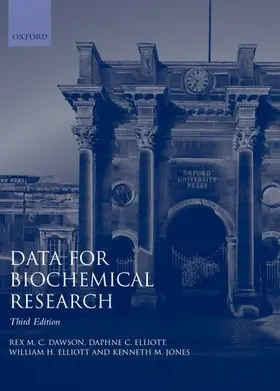 Dawson / Elliott / Jones |  Data for Biochemical Research | Buch |  Sack Fachmedien