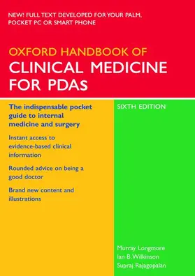 Longmore / Wilkinson / Rajagopalan |  Oxford Handbook of Clinical Medicine for PDAs | Sonstiges |  Sack Fachmedien