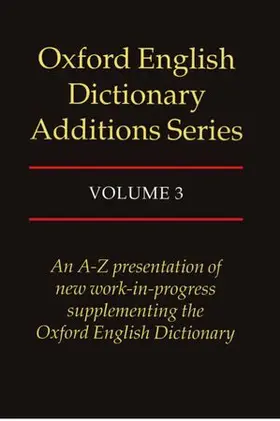 Proffitt |  Oxford English Dictionary Additions Series: Volume 3 | Buch |  Sack Fachmedien