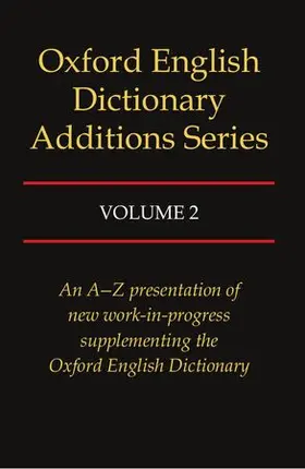 Simpson / Weiner |  OED ADDITIONS SERIES VOL 2 C | Buch |  Sack Fachmedien