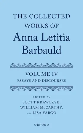Krawczyk / Mccarthy / Vargo |  The Collected Works of Anna Letitia Barbauld: Volume 4 | Buch |  Sack Fachmedien