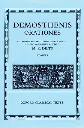 Dilts |  Demosthenis Orationes I | Buch |  Sack Fachmedien
