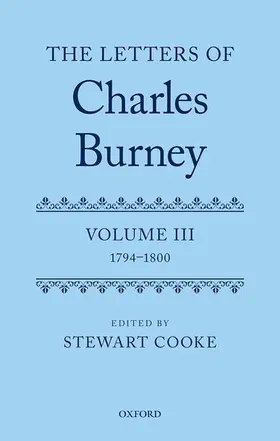 Cooke |  The Letters of Dr Charles Burney | Buch |  Sack Fachmedien