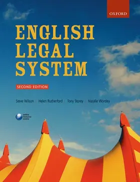 Wilson / Rutherford / Storey |  English Legal System | Buch |  Sack Fachmedien