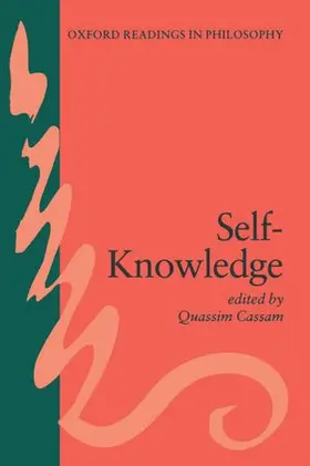 Cassam |  Self-Knowledge | Buch |  Sack Fachmedien