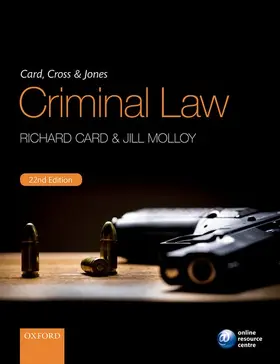 Card / Molloy |  Card, Cross & Jones Criminal Law | Buch |  Sack Fachmedien