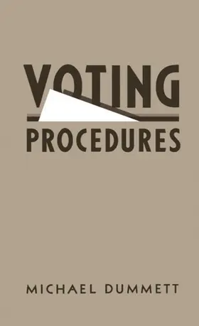 Dummett |  Voting Procedures | Buch |  Sack Fachmedien