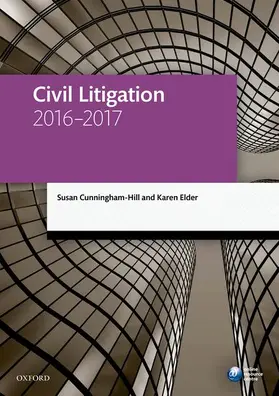 Cunningham-Hill / Elder |  Civil Litigation 2016-2017 | Buch |  Sack Fachmedien