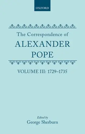 Pope / Sherburn |  The Correspondence of Alexander Pope | Buch |  Sack Fachmedien