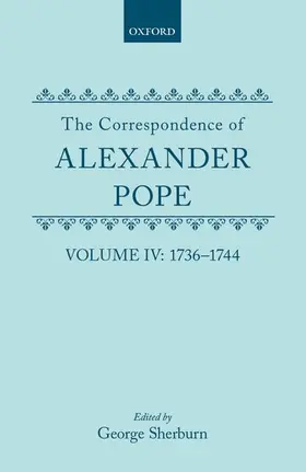Pope / Sherburn |  The Correspondence of Alexander Pope | Buch |  Sack Fachmedien