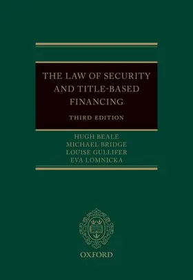 Beale / Bridge / Gullifer |  The Law of Security and Title-Based Financing | Buch |  Sack Fachmedien