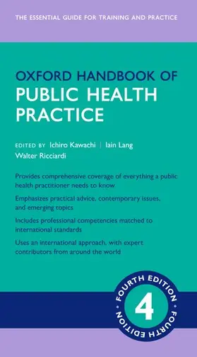 Kawachi / Lang / Ricciardi |  Oxford Handbook of Public Health Practice | Buch |  Sack Fachmedien