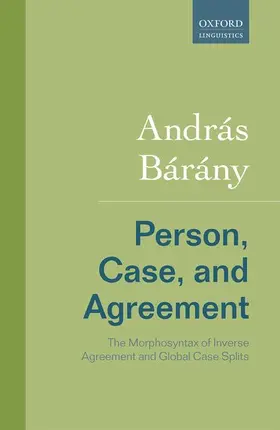 Bárány |  Person, Case, and Agreement | Buch |  Sack Fachmedien