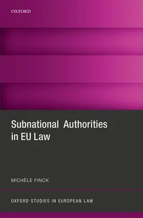 Finck |  Subnational Authorities in Eu Law | Buch |  Sack Fachmedien