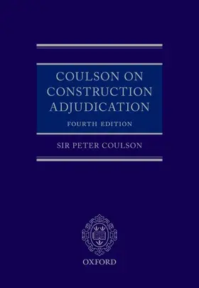 Coulson |  Coulson on Construction Adjudication | Buch |  Sack Fachmedien