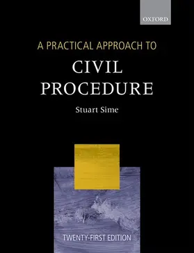 Sime |  A Practical Approach to Civil Procedure | Buch |  Sack Fachmedien