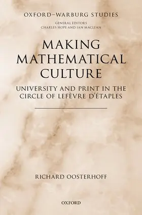 Oosterhoff |  Making Mathematical Culture | Buch |  Sack Fachmedien