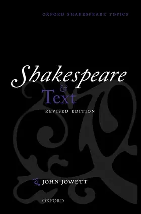 Jowett |  Shakespeare and Text | Buch |  Sack Fachmedien