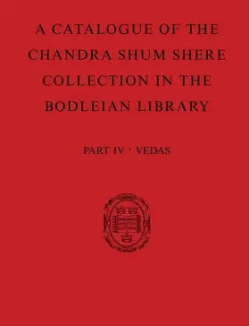 Aithal / Katz |  Catalogue of the Chandra Shum Shere Collection in the Bodleian Library | Buch |  Sack Fachmedien