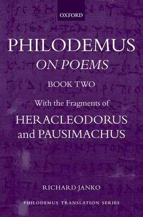 Janko |  Philodemus: On Poems, Book 2 | Buch |  Sack Fachmedien