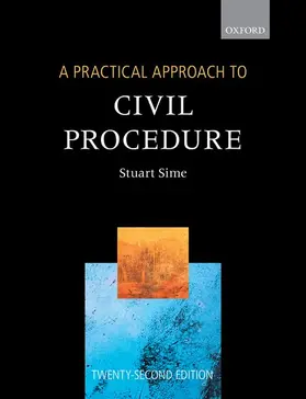Sime |  A Practical Approach to Civil Procedure | Buch |  Sack Fachmedien