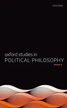 Sobel / Vallentyne / Wall |  Oxford Studies in Political Philosophy Volume 5 | Buch |  Sack Fachmedien