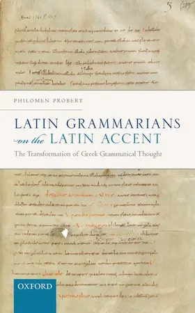 Probert |  Latin Grammarians on the Latin Accent | Buch |  Sack Fachmedien