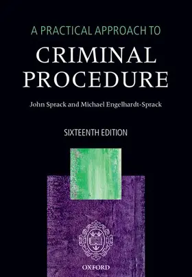 Sprack / Engelhardt-Sprack |  Practical Approach to Criminal Procedure | Buch |  Sack Fachmedien